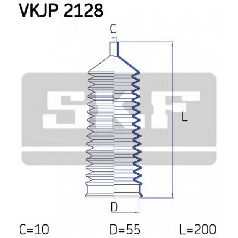 VKJP 2128 SKF - Пильовик привідного валу
